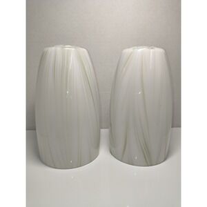 NEW Style Selections Champagne Opal Shimmer Glass Pendant Light‎ Shade Set Of 2